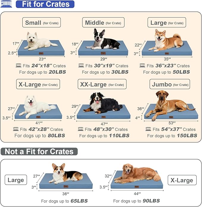 Outdoor Extra Large Dog Crate Bed, XXL Waterproof Dog Bed - Image 2