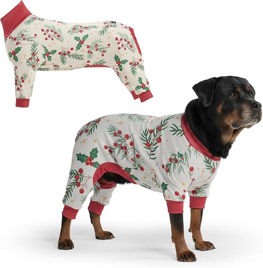 Spark Paws Dog Christmas Pajama, Dog Recovery Suit Male, Ultra-Soft and 4-Way by SparkPaws