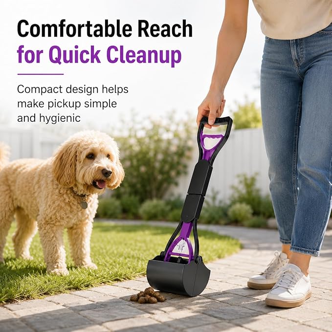 Portable Pooper Scooper for Dogs & Cats – Long Handle, Lightweight, Durable - Image 2