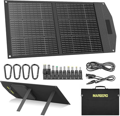 MARBERO 100W Portable Solar Panel 100 Watt Foldable Solar Panel by MARBERO