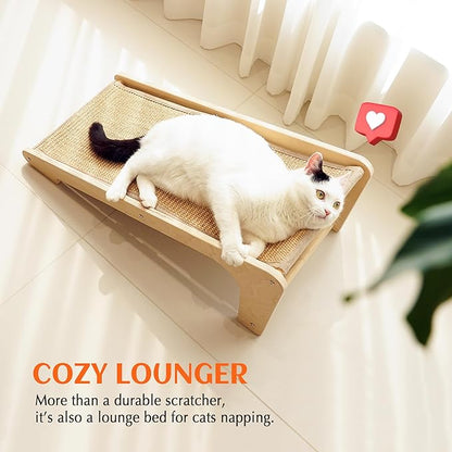 PETKARAY Cat Scratcher, Sisal Scratching Ramp, L Shape Scratch Pad - Image 6