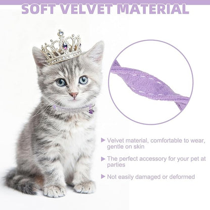 EXPAWLORER Soft Velvet Safe Cat Collars - Image 6