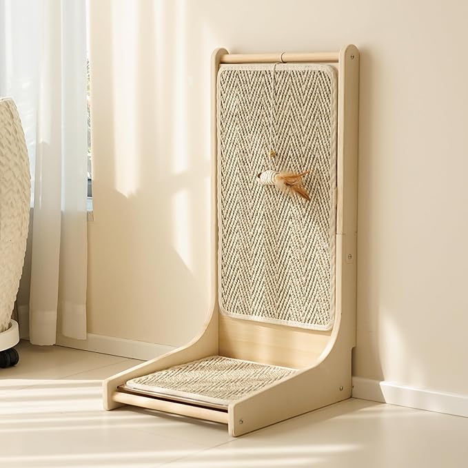 PETKARAY Cat Scratcher, Sisal Cat Scratch Pad, L Shape Scratching Board - Image 7