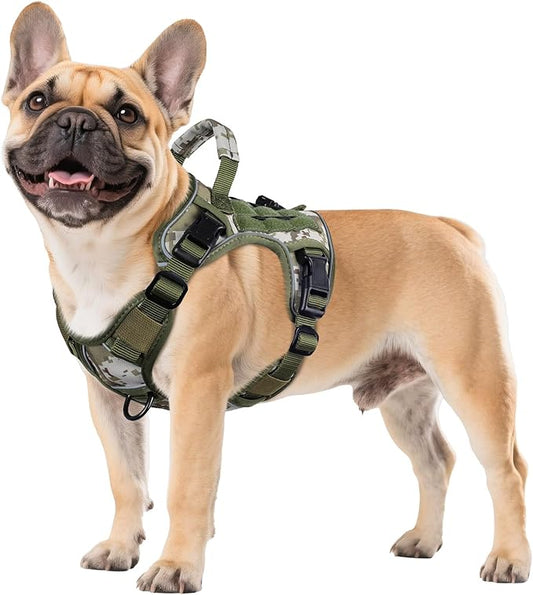 WINGOIN Tactical Dog Harness for Small Dogs, Heavy Duty No Pull Harness by WINGOIN