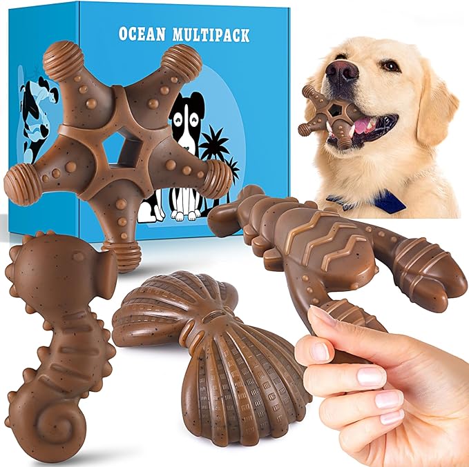 PETSTA Dog Chew Toys for Aggressive Chewers, Durable Dog Toys for Large Dogs by PETSTA