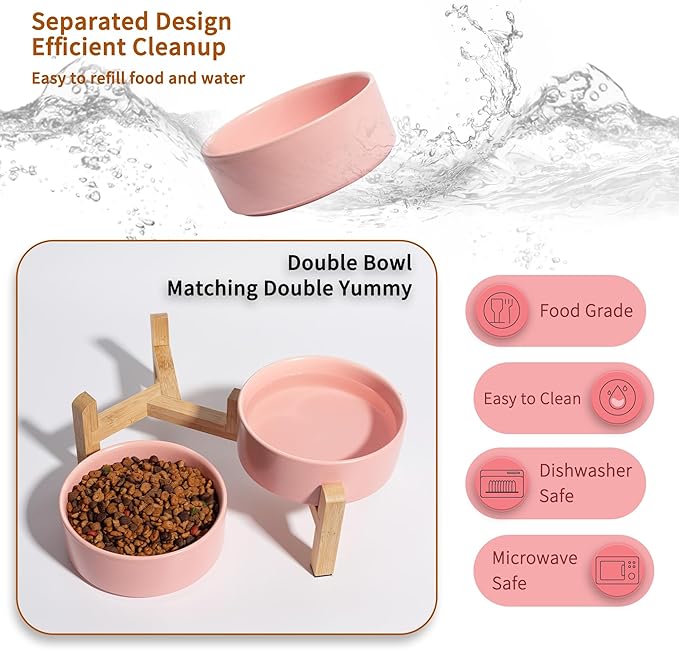 Elevated Ceramic Dog Bowl Set - Image 5