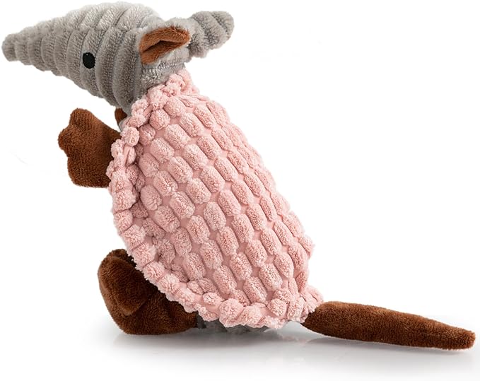 Hollypet Plush Dog Squeaky Toy Stuffed Armadillo Animal Pet Puppy Chew Toys by Hollypet