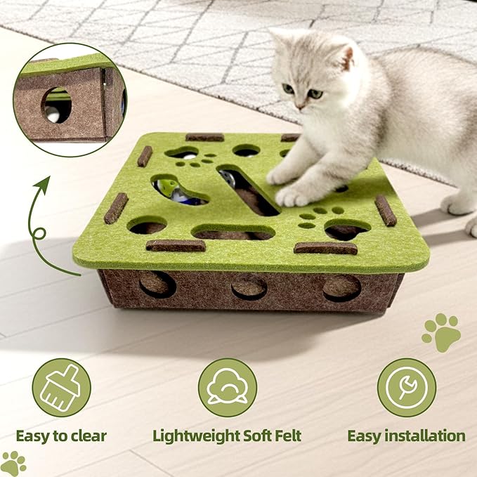 Interactive Soft Felt Cat Puzzle Toy - Image 5