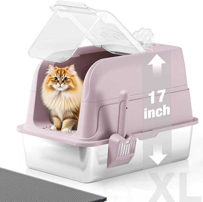 Stainless Steel Cat Litter Box by APPKER