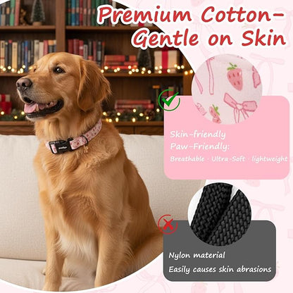 Medium Dog Collar, Girl Boy Dog Collars - Image 4