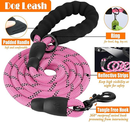 LOBEVE No Pull Dog Harness, Collar & Leash Set | Includes Dog Seat Belt - Image 5