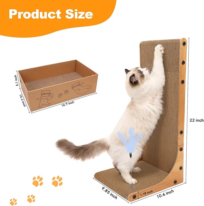 Goosheep Cat Scratching Post, 3-in1 Scratching Board - Image 3