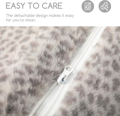 Hollypet Cat Bed Fluffy Plush Multifunctional Double-Layer Machine Washable - Image 7