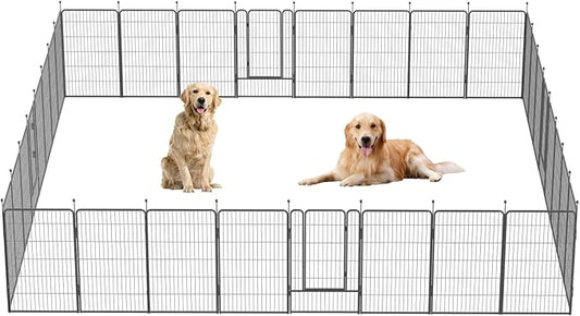 Dog Playpen, 32/40/45 Inch Height in Heavy Duty, Folding Indoor Outdoor by BestForYourPets