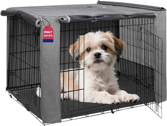 HiCaptain Breathable Dog Crate Cover 24 Inch, Durable Heavy Duty Kennel Cover by HiCaptain