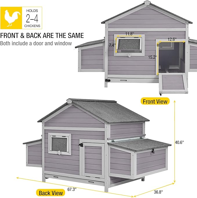 Aivituvin Chicken Coop Extension Design Chicken House - Image 5