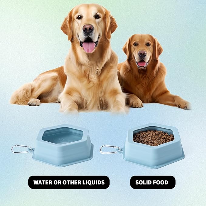 No Splash Dog Travel Bowls for Cars, Spill Proof Collapsible Dogs Water and - Image 7
