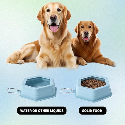 No Splash Dog Travel Bowls for Cars, Spill Proof Collapsible Dogs Water and - Image 7