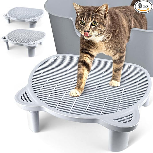 Adjustable Cat Ramp Litter Box Step Double Layer by Bartuke