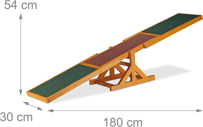 Relaxdays Colourful Wooden Pet Seesaw - Image 4