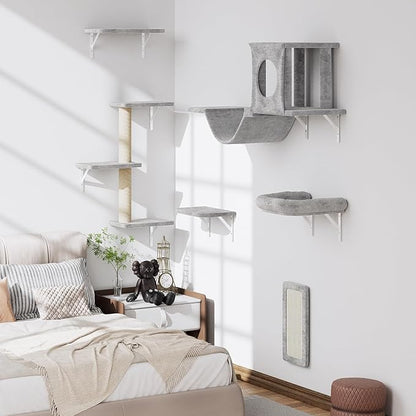 12-in-1 Cat Wall Shelves, Wall Mounted Cat Climber - Image 4