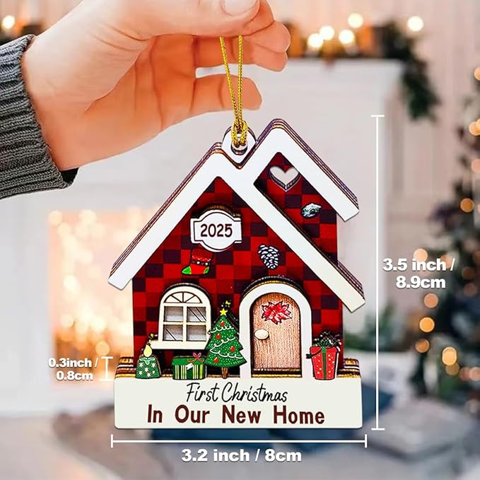 First Christmas in Our New Home Ornament 2025, House Ornaments - Image 4