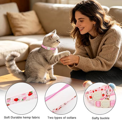 2 Pack Pink Cat Collars - Image 2