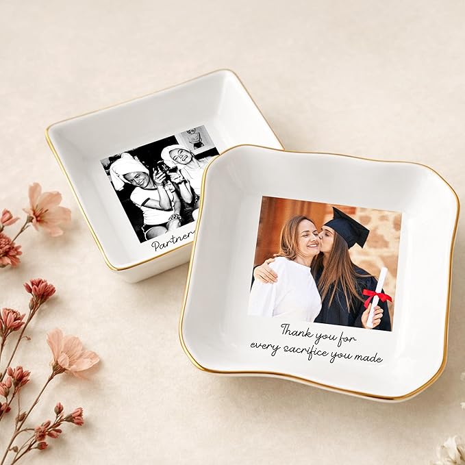 Personalized Trinket Tray Photo Best Friend Picture Birthday gifts, Custom - Image 3