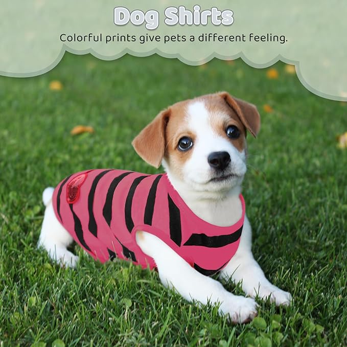 Dog Striped T-Shirts, Dog Vest, Pet Apparel, Tee Shirts, Suitable - Image 5
