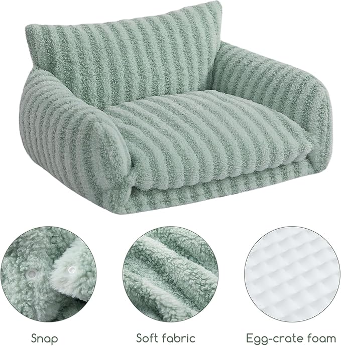 Hollypet Cat Bed Fluffy Plush Multifunctional Double-Layer Machine Washable - Image 5