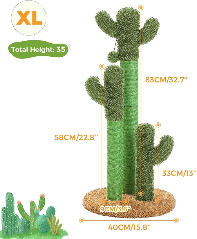 PAWZ Road Cat Scratching Post Cactus Cat Scratcher Featuring - Image 8