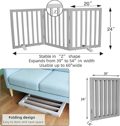 Dog Gate Indoor, Freestanding Dog Fence - Image 7