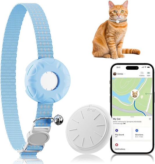 GPS Tracker for Cat, Cat Tracker Including Cats Collars, No Monthly Fee GPS by ZFSJTAG
