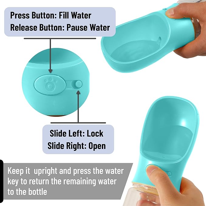 Mr. Pen- Portable Dog Water Bottle, 19 oz, Leak Proof Puppy Water Dispenser - Image 2