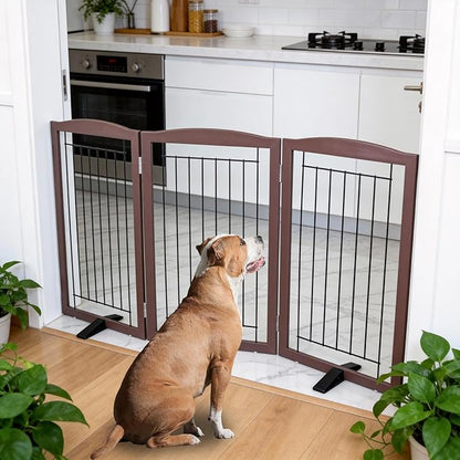 ZJSF Freestanding Dog Fence Indoor, Foldable Dog Gate - Image 2