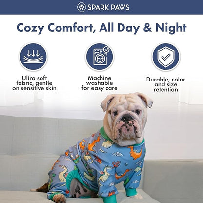 Spark Paws Dog Pajama, Dog Recovery Suit Male, Ultra-Soft and 4-Way Stretch - Image 4