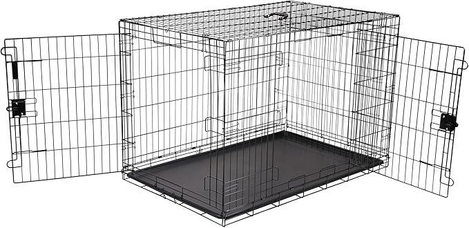 Amazon Basics Portable Metal Wire Dog Crate by AmazonBasics