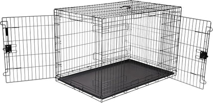 Amazon Basics Portable Metal Wire Dog Crate by AmazonBasics