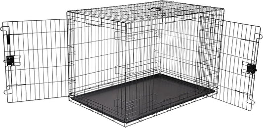 Amazon Basics Portable Metal Wire Dog Crate by AmazonBasics