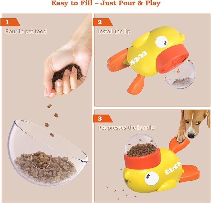 Dog Interactive Treat Dispenser Toy, Food Puzzle Slow Feeder - Image 9