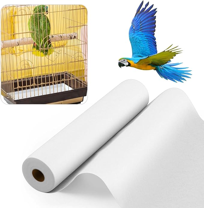 Drydiet 100 ft x 18 Inch Bird Cage Liner Disposable Parakeet Cage Liners Precut by Drydiet