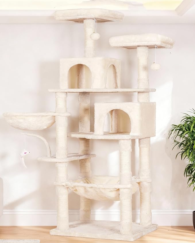 Heybly Cat Tree, 70 inches Tall Cat Tower condo by HEYBLY