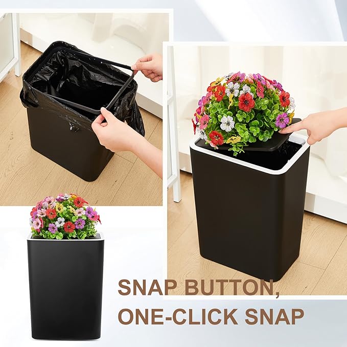 Jingmore Dog Poop Trash Can Outside 3.96 Gal/15 L Plant Styled Dog Waste Trash - Image 3