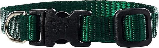 LupinePet Basics 1/2" Green 6-9" Adjustable Collar by LupinePet