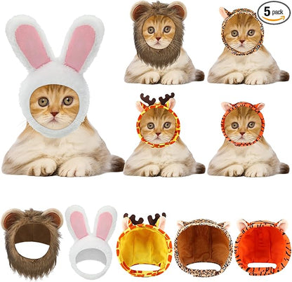 Weewooday 5 Pcs Cat Adorable Costume Bunny Hat by Weewooday