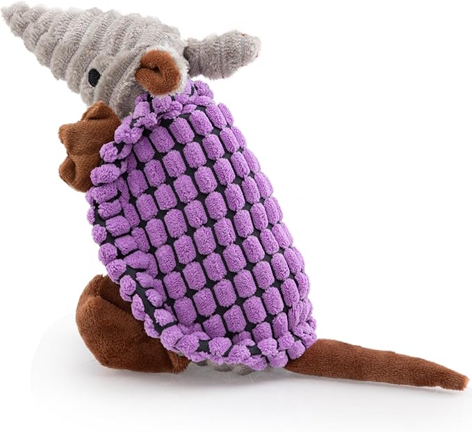 Hollypet Plush Dog Squeaky Toy Stuffed Armadillo Animal Pet Puppy Chew Toys by Hollypet