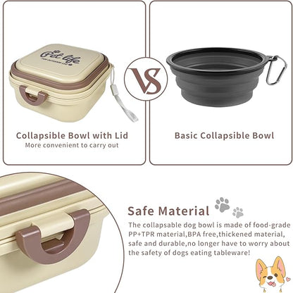 Collapsible Dog Water Bowl, Portable Dog Bowl - Image 4