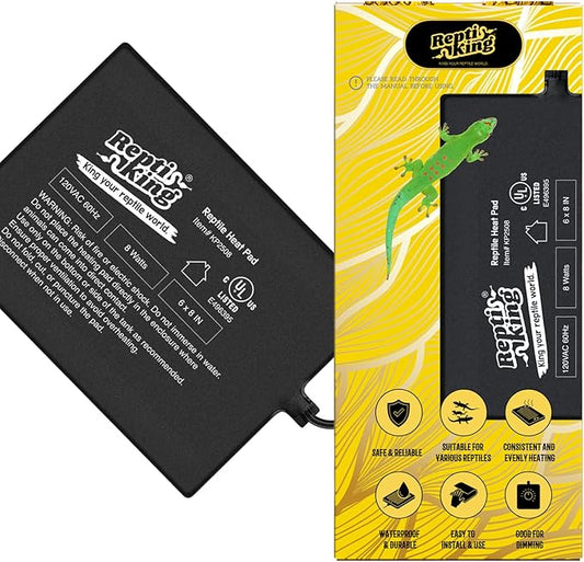 Reptile Heat Pad, Heating Pad for Reptile Tank, Bearded Dragon, Hermit Crab by ReptiKing%C2%AE