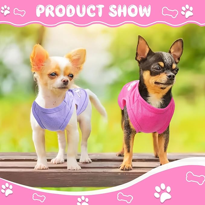 Generic 4 Pieces Summer Dog Clothes - Image 4