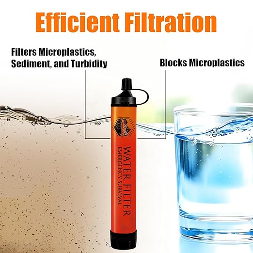 High-Capacity Survival Water Filter Straw Kit - Image 2